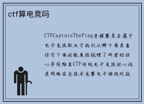 ctf算电竞吗